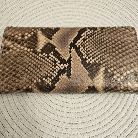 Gucci Python Continental Wallet w/ Crystal GG Logo | Box & Dustbag - Picture 3 of 14